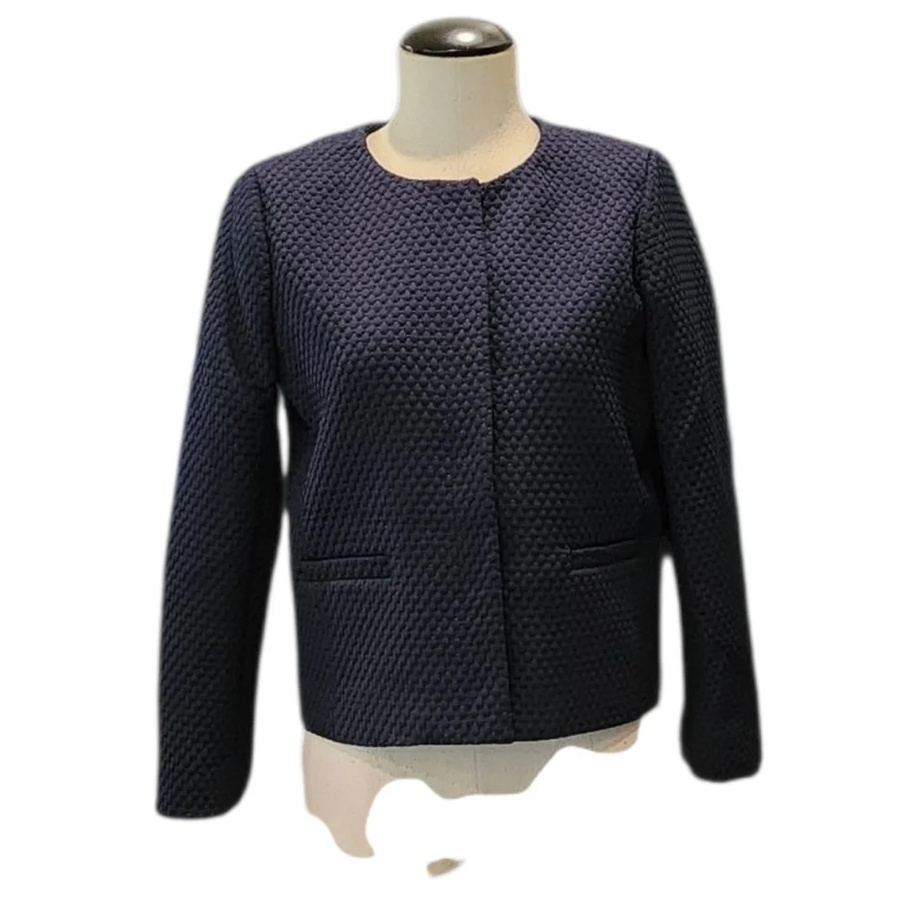 J. Crew Midnight Blue Textured Blazer